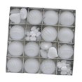 thumbnail image 2 of Adornos navideños colgantes para el árbol, bolas navideñas, adornos decorativos Blanco, 2 of 9