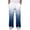 Blue, variant on Men's Lightweight Color Block Cargo Jogging Pants Gradient Multi Pocket Outdoor Hiking Casual Slacks Orange S