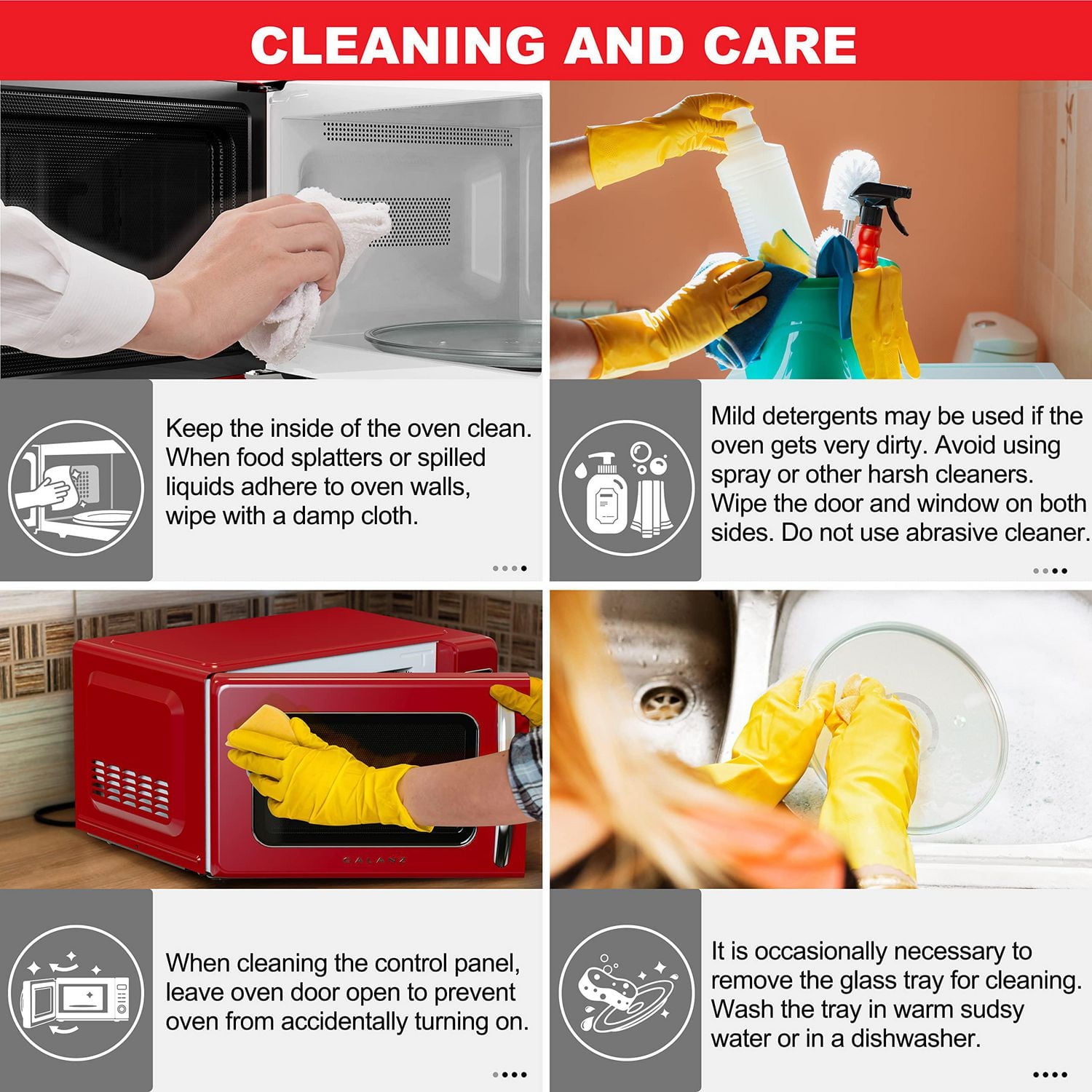 Galanz four à micro-ondes retro de 0,7 pi3 Four à micro-ondes retro de 0,7 pi3