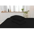 thumbnail image 2 of King Size Bamboo Derived Rayon Bed Sheet Set - Softer than Cotton Sheets King Size - Wrinkle Free - 16" Deep Pockets - 4 Piece - 1 Fitted Sheet, 1 Flat, 2 Pillowcases King Black, 2 of 5