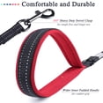 thumbnail image 2 of VIVAGLORY Dog Leash with Double Handle, Reflective Nylon Lead, Medium & Large, Black, 4 ft, 2 of 6