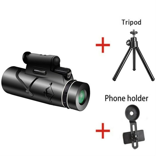 50X60 Telescope Powerful Binoculars HD Compass LED Infrared L-aser Light for Camping