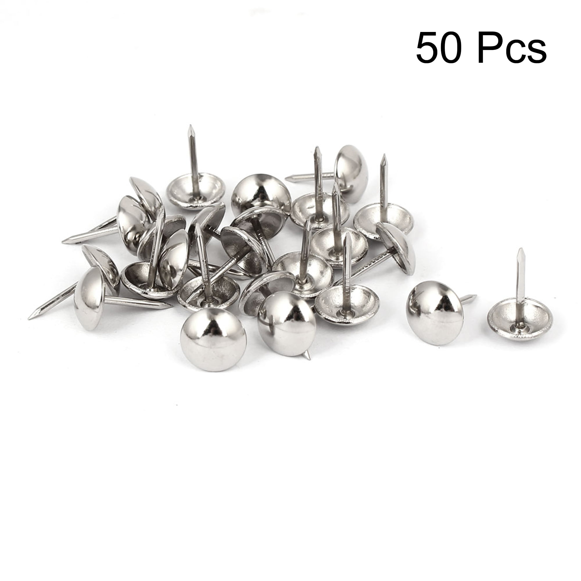 Household Furniture Metal Head Tack Nail Pushpin Silver Tone 16 x 10mm 50pcs