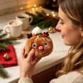 thumbnail image 5 of Cute Plush Stress Relief Toy, Christmas Fidget Squeeze Toy for Holiday Party Favor, Desktop Tabletop Decor, Christmas Stocking Stuffer Gift (8cm/3.15in), 5 of 9