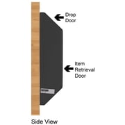 DuraBox Wall-Mount Letter-Size Deposit Locking Drop Box Safe, W300, Black