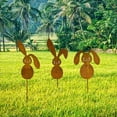 thumbnail image 5 of Binwennn Outdoor Garden Decoration Metal Rusting Animal Decoration Garden Pile Spring Decoration Courtyard Art Welcome Sign Outdoor Graduation Sign in Book 2022 Garden Flag Holders for outside Large, 5 of 5