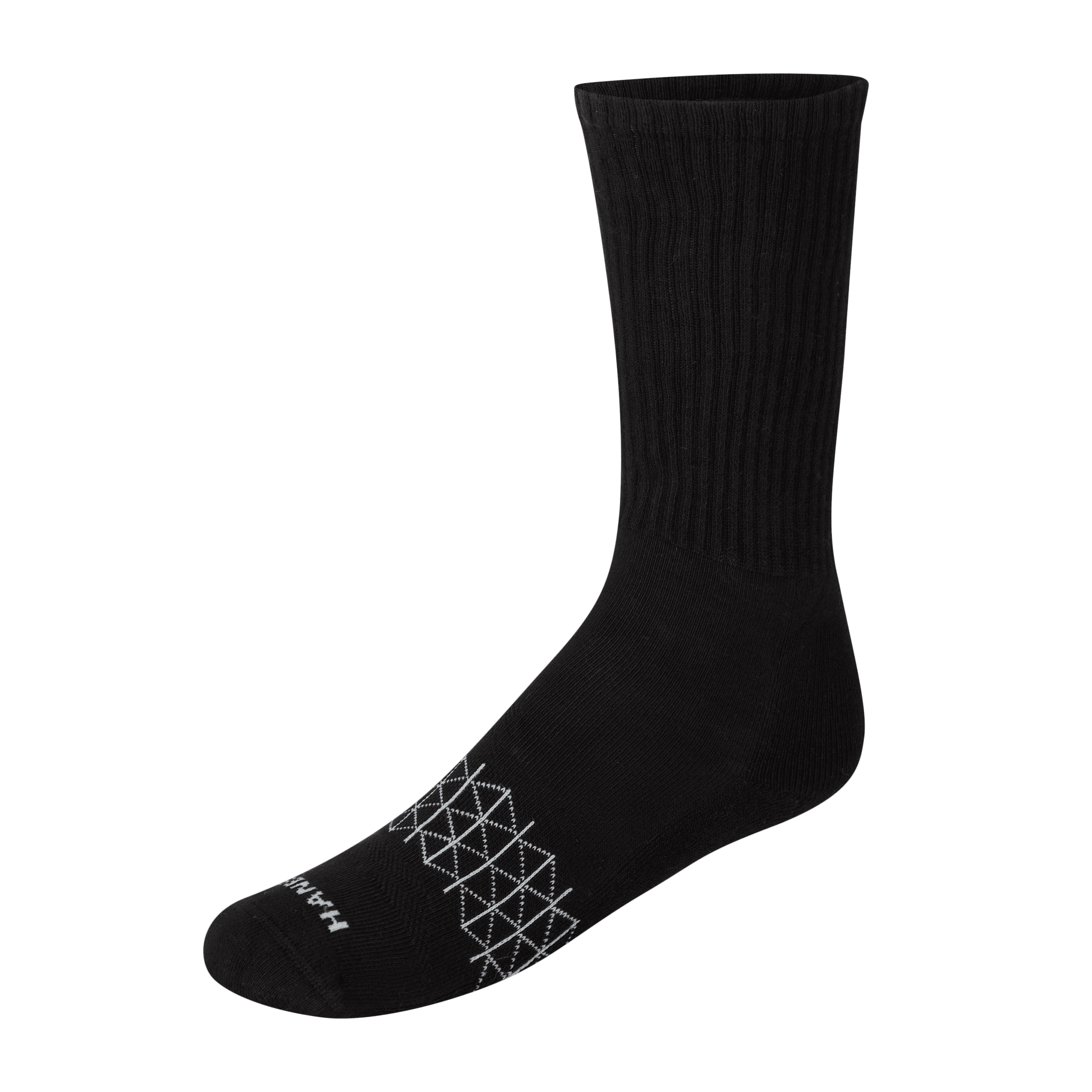 Hanes Mens Absolute Comfort Cushioned Crew Socks, 3-Pairs