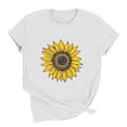 thumbnail image 6 of Women's T Shirts Print Summer Casual Short Sleeve Crew Neck Pullover Tops Loungewear Holiday Going out Shirts, Gifts for Her, 6 of 6