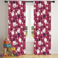 thumbnail image 5 of Blackout Kids Curtains,Red Baseballs and Stars Pattern Childrens Insulated Curtains Set Of 2,Bedroom Essentials,Toddler Room Decor 42"x84", 5 of 5
