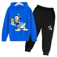 thumbnail image 4 of Nueva sudadera con capucha y pantalones con estampado de Mickey Mouse de Disney para niños de primavera, conjunto de ropa de alta calidad para niñas pequeñas, 4 of 5