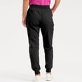 thumbnail image 6 of felwors Womens Scrub Pants - Soft Stretch Yoga Style with Pockets, Slim Drawstring Jogger Scrubs Black, M, 6 of 8