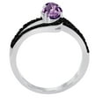 thumbnail image 3 of AoneJewelry 1.45 Ct. Amethyst Black Diamond Ring Crafted In 10k Rose, White & Yellow Gold, 3 of 5