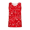 thumbnail image 5 of USSUMA Plus Womens Tops Dressy Casual Loose Fit Vest Tanks Round Neck Women's Tunics Floral Print Cami Basic Tee T Shirts for Women Sleeveless Summer Blouses Trendy, 5 of 6