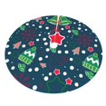 thumbnail image 3 of Kll 36" Christmas Tree Skirt Christmas Xmas Tree Skirts Mat For New Year Xmas Holiday Party Indoor Outdoor Home Decoration, 3 of 9