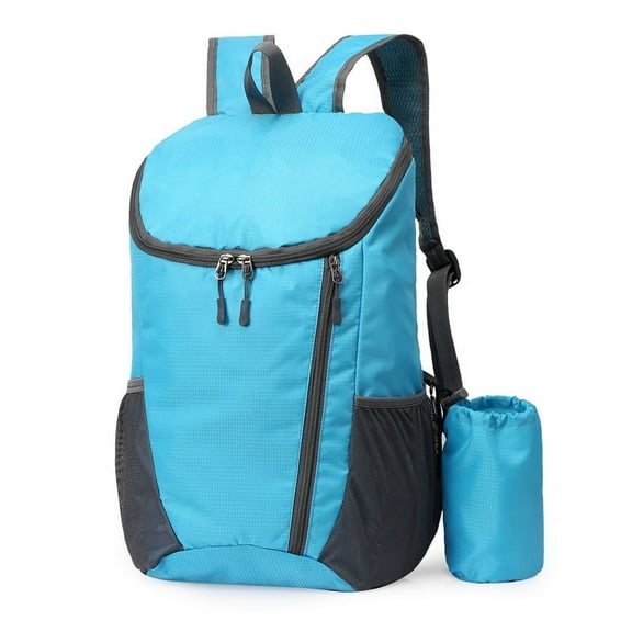 Travel Trekking Backpack – Hiking Pouch, Outdoor Day Bag | Waterproof Foldable Pack 20L for Camping Expedition Tracking Walking Fishing Scout Excursion Gear Women Men Teens Lightweight Use（turquoise）