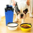 thumbnail image 3 of Al aire libre portátil mascota perro gato comida botella de agua contenedor viaje viaje Camping caminar (azul), 3 of 8