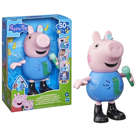 Peppa Pig Toys Joke & Sing George Figure, Musical Preschool Toys for Boys and Girls, 3 