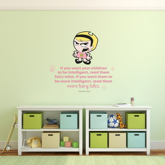 Fairy Tales Mandy Grim Life Quote Cartoon Quotes Decors Wall Sticker Art Design Decal for Girls Boys Kids Room Bedroom Nursery Kindergarten Home Decor Stickers Wall Art Vinyl Decoration (10x10 inch)