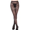 thumbnail image 2 of Collants Jacquard Extensibles en Maille Ajourée pour Femmes, Aguichant, en Dentelle, Bas Résille, Bas Résille, 2 of 2