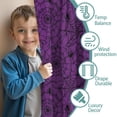 thumbnail image 3 of Blackout Kids Curtains,Halloween Purple Spider Web Pattern Childrens Insulated Curtains Set Of 2,Bedroom Essentials,Toddler Room Decor 42"x63", 3 of 5