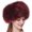 Burgundy, variant on Women's Faux Hat for Winter Warm Plush Fuzzy Cossack Russian Style Hat Warm Fuzzy Bucket Hat for Winter