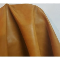 NAT Leathers | Caramel Soft Faux Vegan Leather PU {Peta Approved Vegan} | 1 Yard (36 inch x 54 inch Wide) Cut by Yard | Synthetic Pleather Nappa 0.9 mm Smooth Vinyl Upholstery | 36"x54"