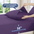 thumbnail image 4 of WISHEAD 3 Piece Twin Sheet Set, Deep Pocket Soft Bed Sheets, Breathable Cooling Bedding, Easy Care, Purple, 4 of 10