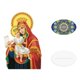 thumbnail image 1 of Pintura de diamantes DIY Virgen María Dibujo de diamantes católico Religiones Punto de cruz Rojo amarillo, 1 of 7
