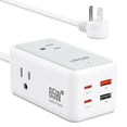 thumbnail image 1 of LENCENT Cargador USB C y PD 65W, Cargador Rápido GAN III Tech con 3 Tomas CA + 4 Puertos USB, Estaci, 1 of 7