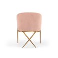 thumbnail image 4 of Modrest Mancos Modern Pink Velvet Accent Chair, 4 of 5