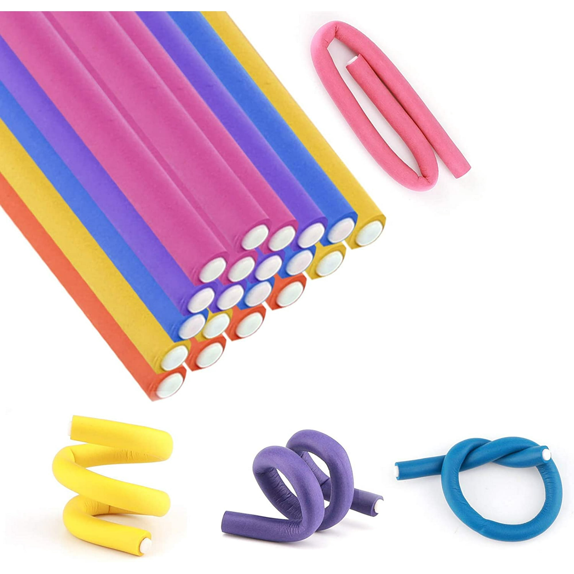20PCS Flexible Curling Rods, Twist Foam Hair Rollers, Soft Foam No Heat Hair Rods Rollers for Hair Curling and Styling Tools (Mixed Colors) | Walmart Canada 20PCS Flexible Curling Rods, Twist Foam Hair Rollers, Soft Foam No Heat Hair Rods Rollers for Hair Curling and Styling Tools (Mixed Colors) | Walmart Canada