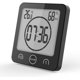 thumbnail image 1 of Reloj de baño Temporizador Termómetro de baño impermeable Higrómetro Baño Maquillaje Cocina (Negro) Sailing  Electrónica, 1 of 5