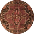 thumbnail image 1 of Ahgly Company Indoor Round Persian Brown Traditional Area Rugs, 6' Round, 1 of 4