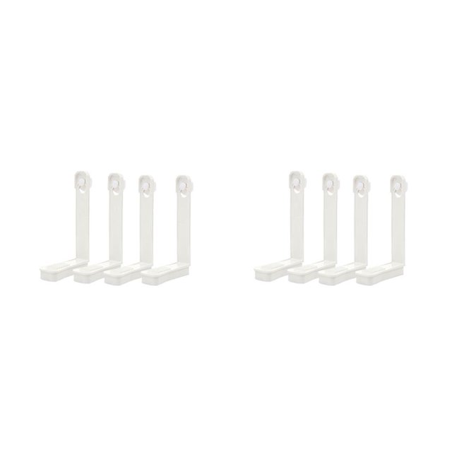 Naiovety 4 Uds. De pinzas para sábanas, abrazaderas para cubrecamas para el hogar, hebilla ajustable antideslizante, soporte para sofá, Blanco 2piezas