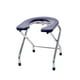 thumbnail image 5 of Asiento de inodoro plegable Yinane multifuncional cómodo esmerilado fácil de lavar silla de ducha Taburete portátil antideslizante Negro 38cm Alto Asiento de inodoro en cuclillas, 5 of 8