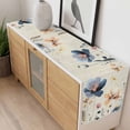 thumbnail image 4 of Blue Yellow Flowers Table Runner - 108 Inch Long, Kitchen Dining Table Runner Dresser Scarves, Spring Summer Garden Wildflowers Retro Farmhouse Decor for Coffee Tables Wedding Party Banquet, 4 of 8