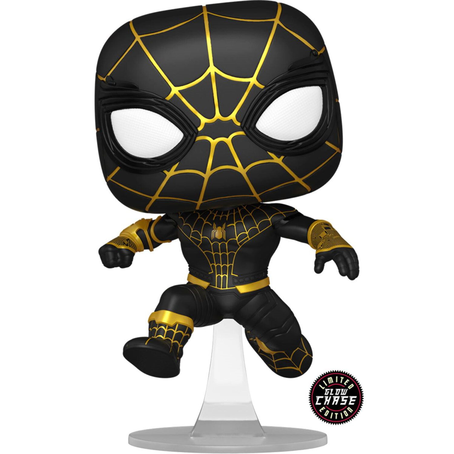 AAA Anime Exclusive Spider-Man NWH Unmasked Black Suit Pop