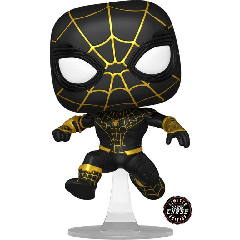 AAA Anime Exclusive Spider-Man NWH Unmasked Black Suit Pop