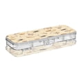 thumbnail image 2 of Plastic Pencil Box Large Capacity Pencil Boxes Clear Boxes with Snap-Tight Lid Stylish Office Supplies Storage Organizer Box Bees and Flowers Pattern, 2 of 7