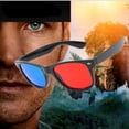 thumbnail image 5 of ICED Glasses Simple Style Red Blue Glasses Stereos 3D Viewing Glasses 2 piece, 5 of 5