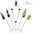 thumbnail image 2 of Juego de 7 estacas resistentes para exteriores Urban Deco con portavasos, 2 of 9