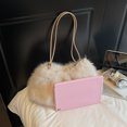 thumbnail image 3 of Cute Plush Tote Bag for Women New Fashion Shoulder Bag Zipper Handbag for Travel Daily Use Halloween Gifts, 3 of 10