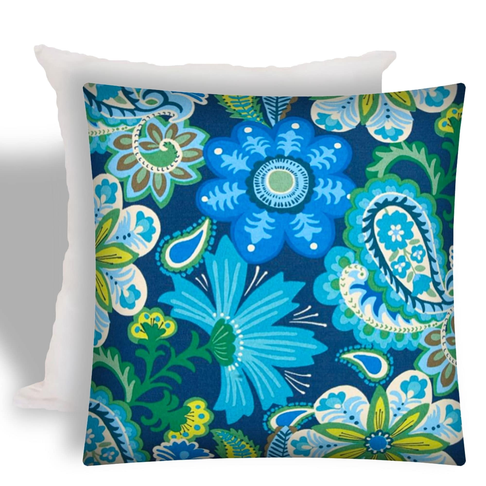 Joita, llc Joita WILD FLOWER Indoor/Outdoor Zippered Pillow Cover