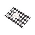 thumbnail image 3 of MKHERT Black White Argyle Decor Classic Elegant Latticework Plaid Placemats Table Mats for Dining Room Kitchen Table Decoration 12x18 inch,Set of 6, 3 of 4