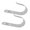 large, variant on Double Hole Wall Mounted Stainless Steel J-Type Clothes Hook Small Hook for Coat Clothes Hat Bag Purse Towel