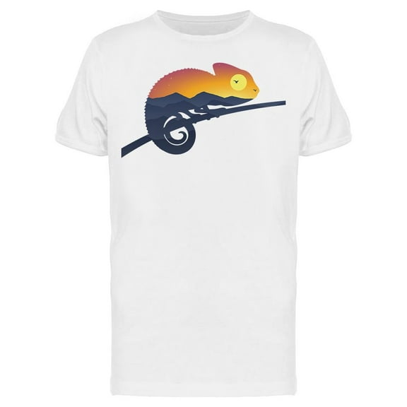 Chameleon And Sunset T-Shirt Men -Image by Shutterstock, Male x-Large