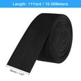 thumbnail image 2 of Twill Tape, 1Pack 11 Yard x 50mm - Cotton Fabric Ribbon, Roll Herringbone Tape for Clothing, Bags (Black), 2 of 5