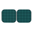 thumbnail image 7 of Daiia Teal On Black Plaid 2PCS Car Windshield Sun Shade, Foldable Sun Shield for Car Front Window, Auto Sun Blocker Visor Protector Universal for Truck SUV Pickup-Medium, 7 of 7