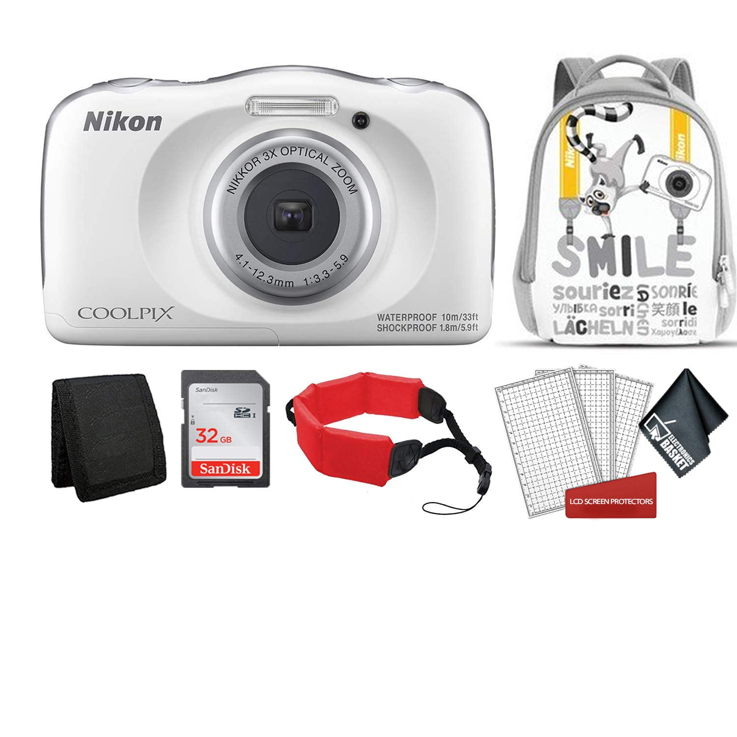 Nikon Coolpix W150 Kid-Friendly Rugged Waterproof Digital Camera