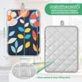 thumbnail image 6 of Yayeee Pot Holders Kitchen Heat Resistant with Pocket 7"x9.8" Cotton Oven Cooking Hot Pads, Simple Floral, 6 of 7